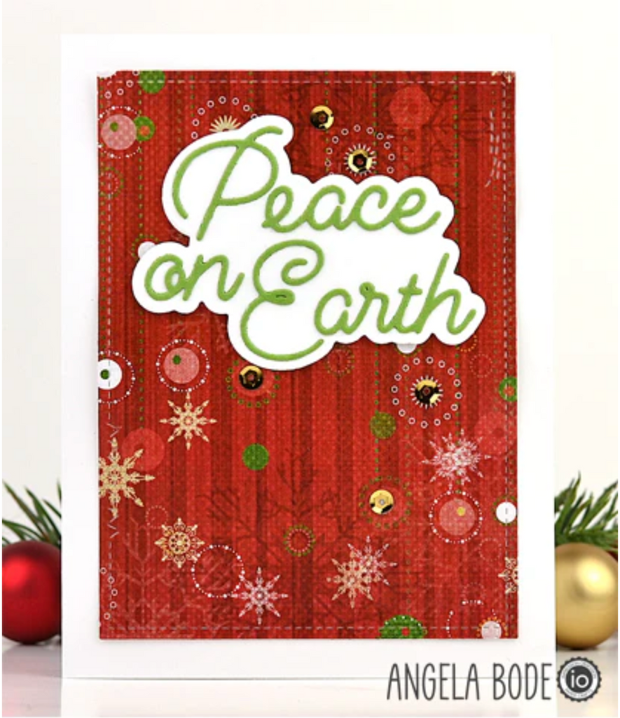 Impression Obsession Steel Dies Peace On Earth die1265n christmas background