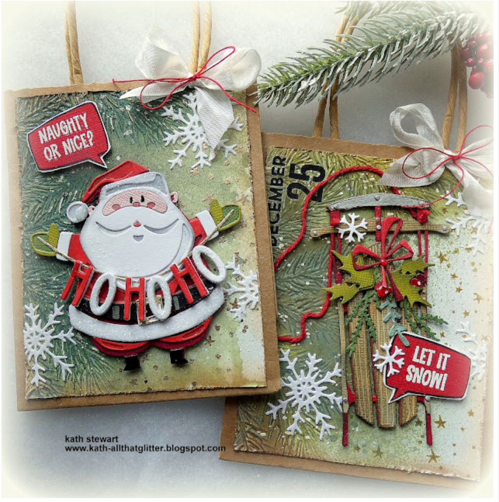 Tim Holtz Cling Rubber Stamps Christmas Cartoons cms473 christmas bags | color-code:ALT01