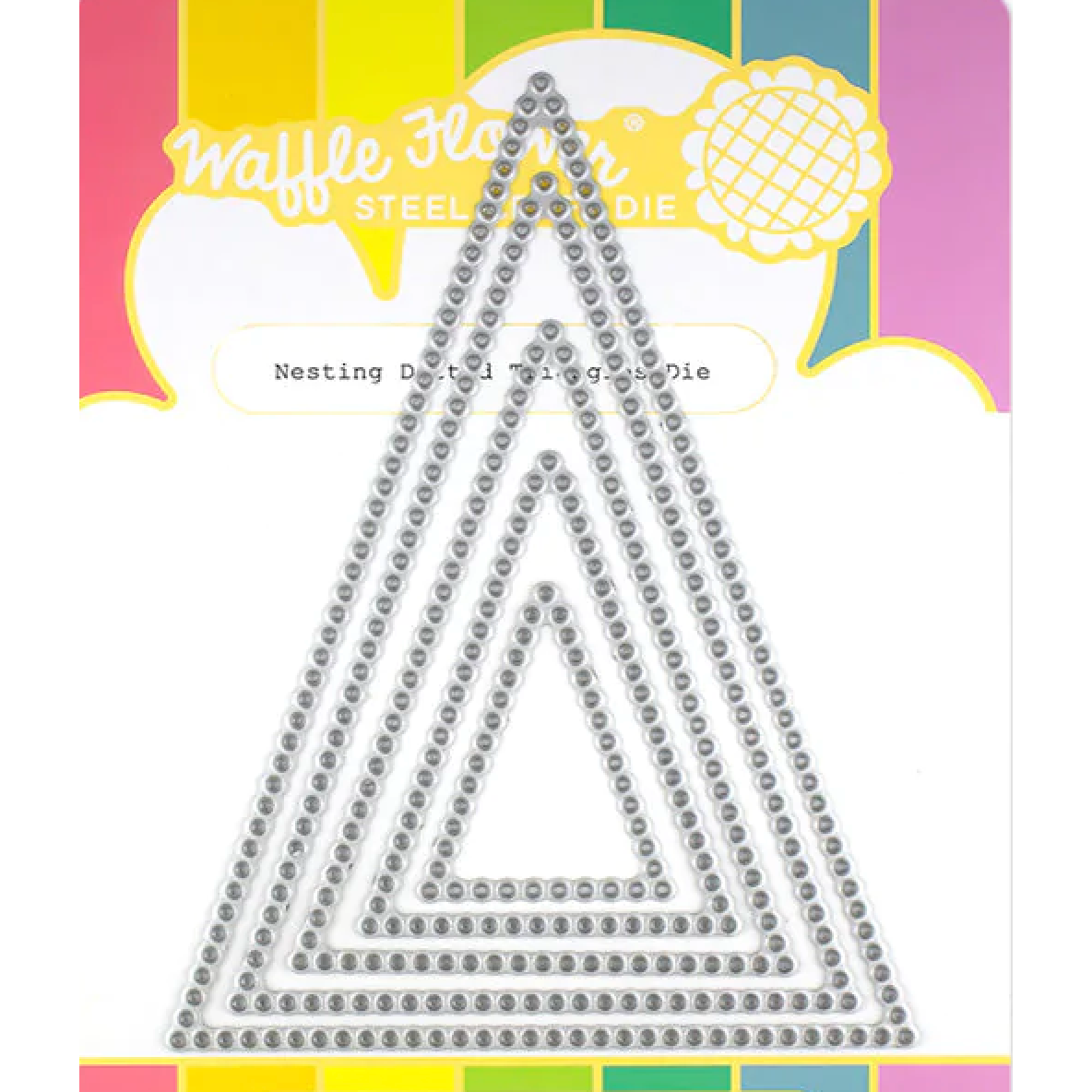 Waffle Flower Nesting Dotted Triangles Dies 421516