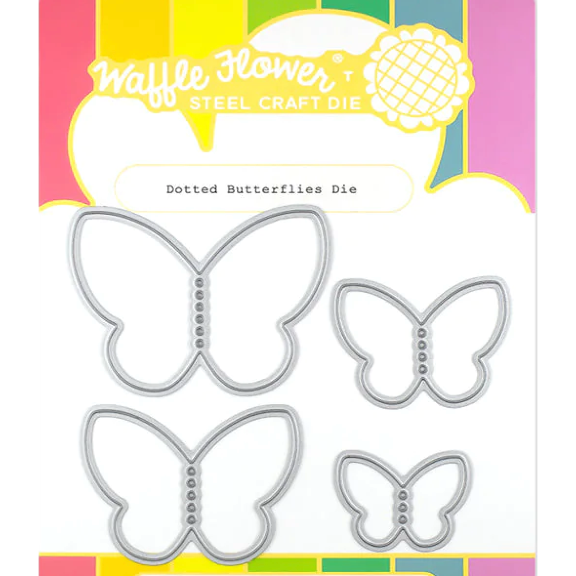 Waffle Flower Dotted Butterflies Dies 421400