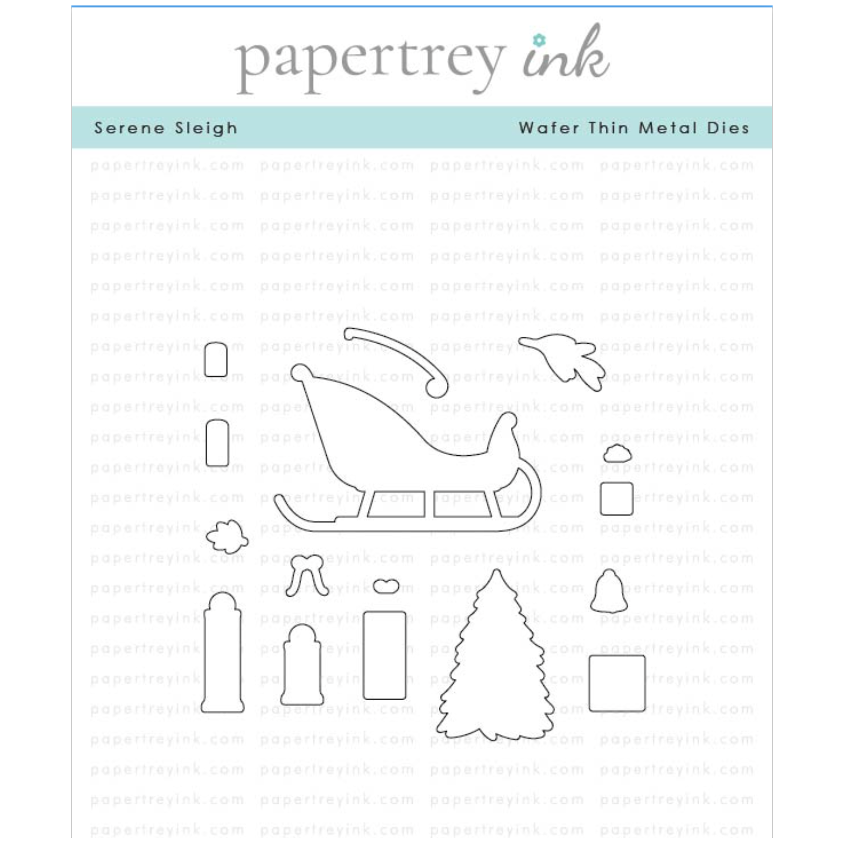 Papertrey Ink Serene Sleigh Dies pti-0691