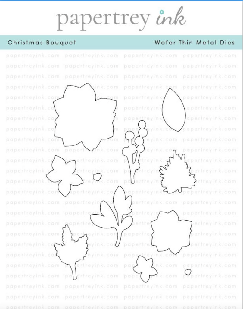 Papertrey Ink Christmas Bouquet Dies pti-0688