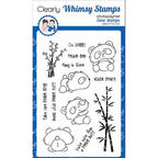 Whimsy Stamps PANDA BUTT Clear Stamps CWSD238
