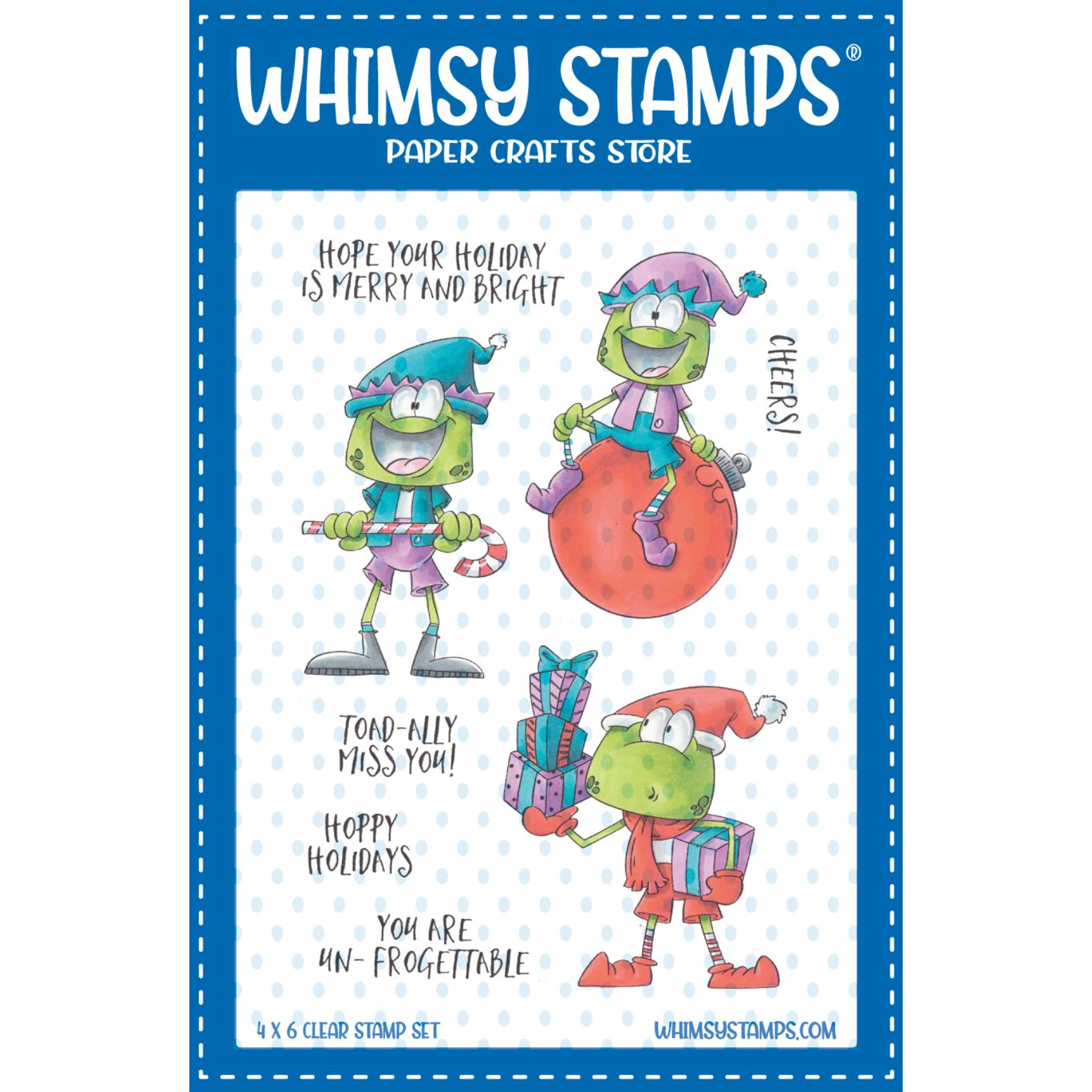 Whimsy Stamps Hoppy Holiday Clear Stamps dp1124