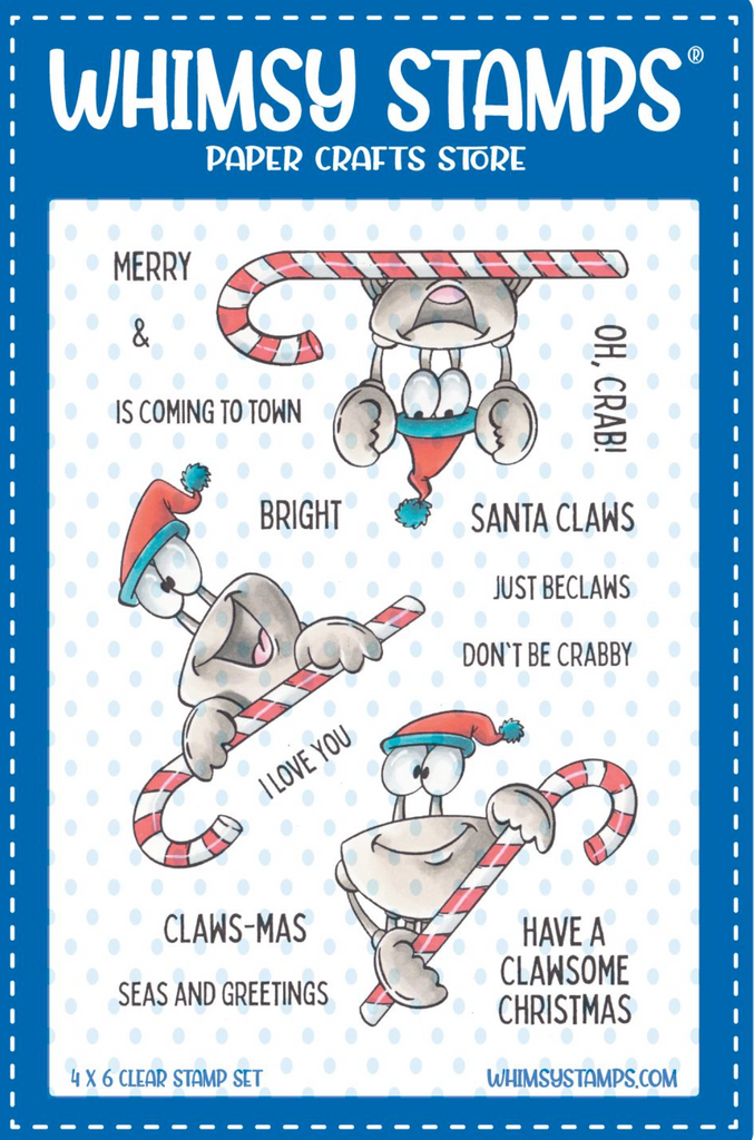 Whimsy Stamps Santa Claws Clear Stamps dp1123