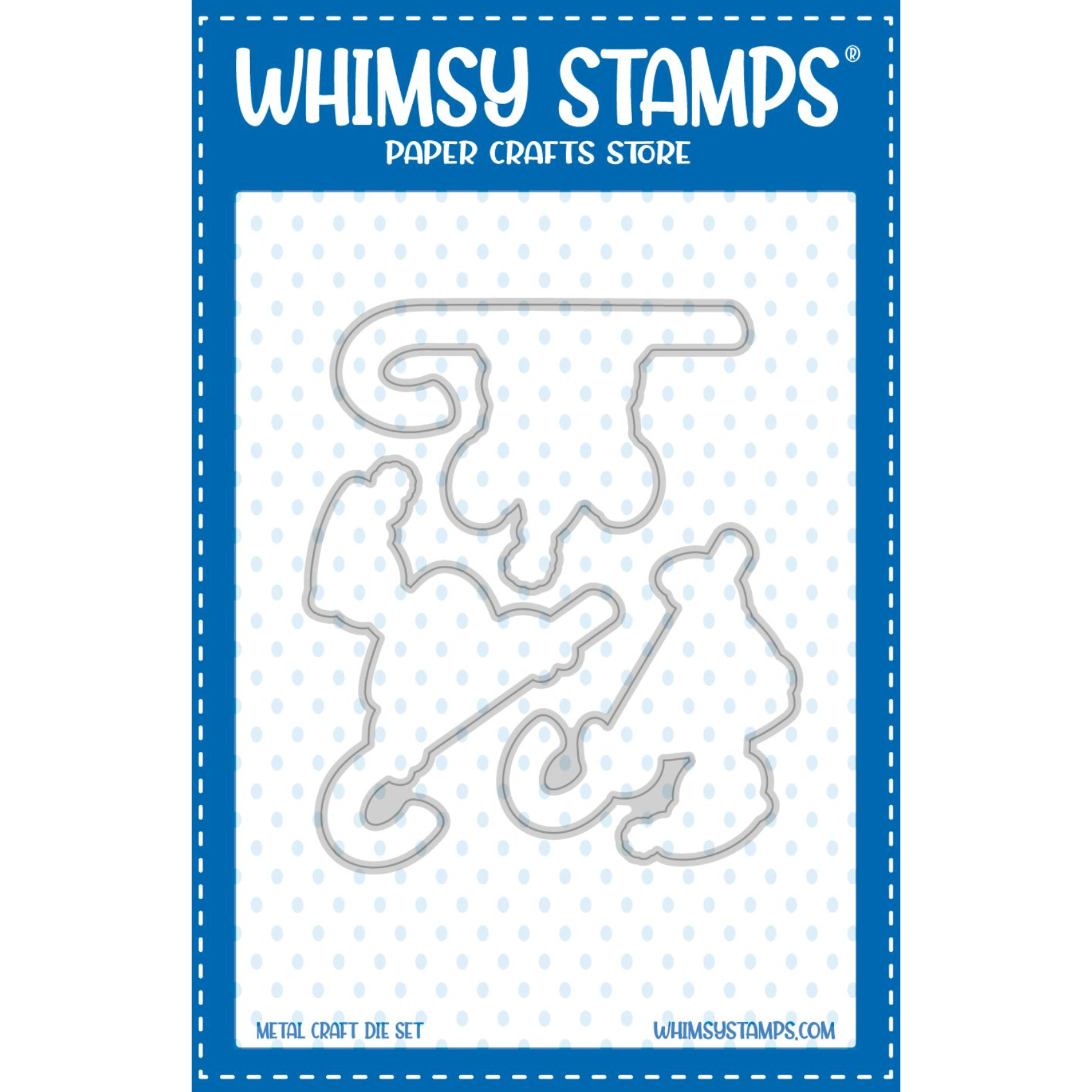 Whimsy Stamps Santa Claws Outline Dies wsd233