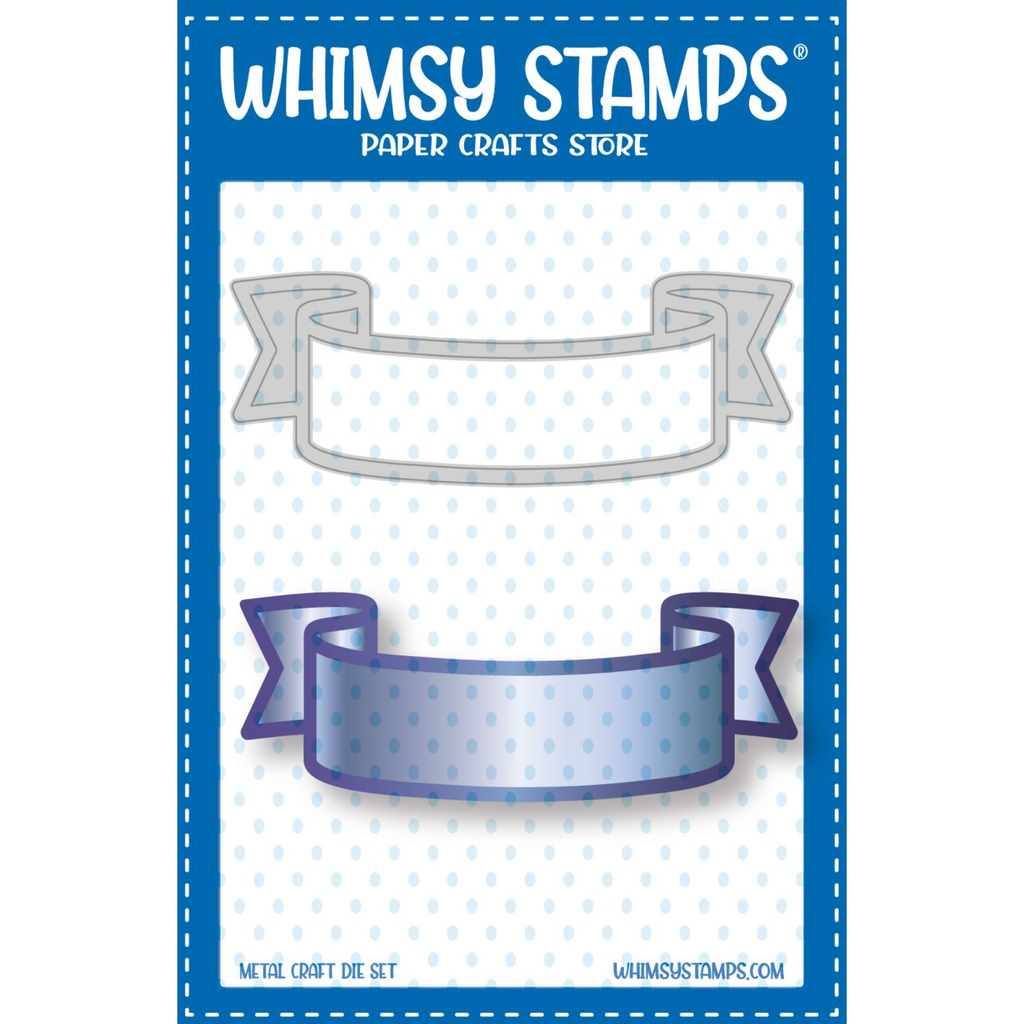 Whimsy Stamps Slimline Banner Die wsd234