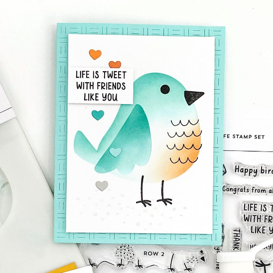 Concord & 9th Tweet Life Clear Stamp Set 11921 friends