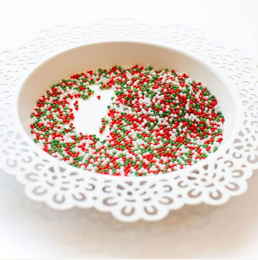 Pretty Pink Posh Christmas Cookie Glass Shaker Beads product image