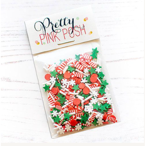 Pretty Pink Posh Candy Cane Lane Clay Confetti