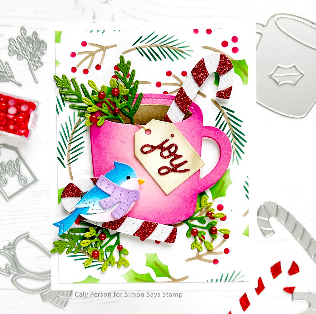 Pretty Pink Posh Holiday Mug Additions joy | color-code:ALT01
