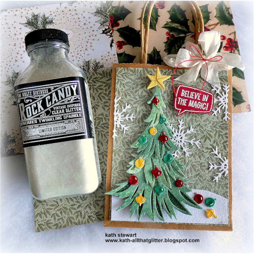 Tim Holtz Sizzix Trim a Tree, Colorize Thinlits Dies 666332 christmas tree | color-code:ALT04