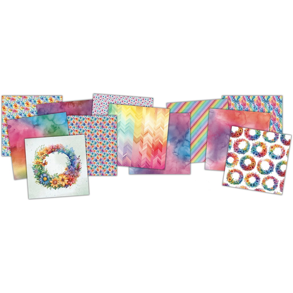 Paper Rose Rainbow Twirl 2.0 6x6 Paper 31067 sheets