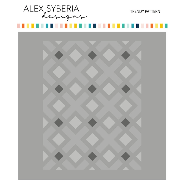 Alex Syberia Designs Trendy Pattern Stencil Set asd-ste-128