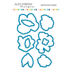 Alex Syberia Designs Watercolour Flowers Die Set asd-cd-126