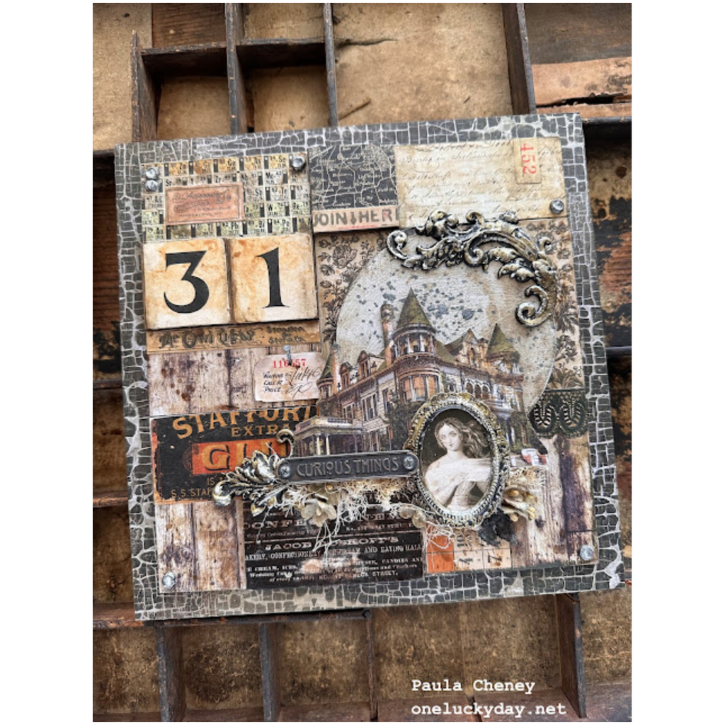 Tim Holtz Etcetera Facades ETC016 haunted house | color-code:ALT02