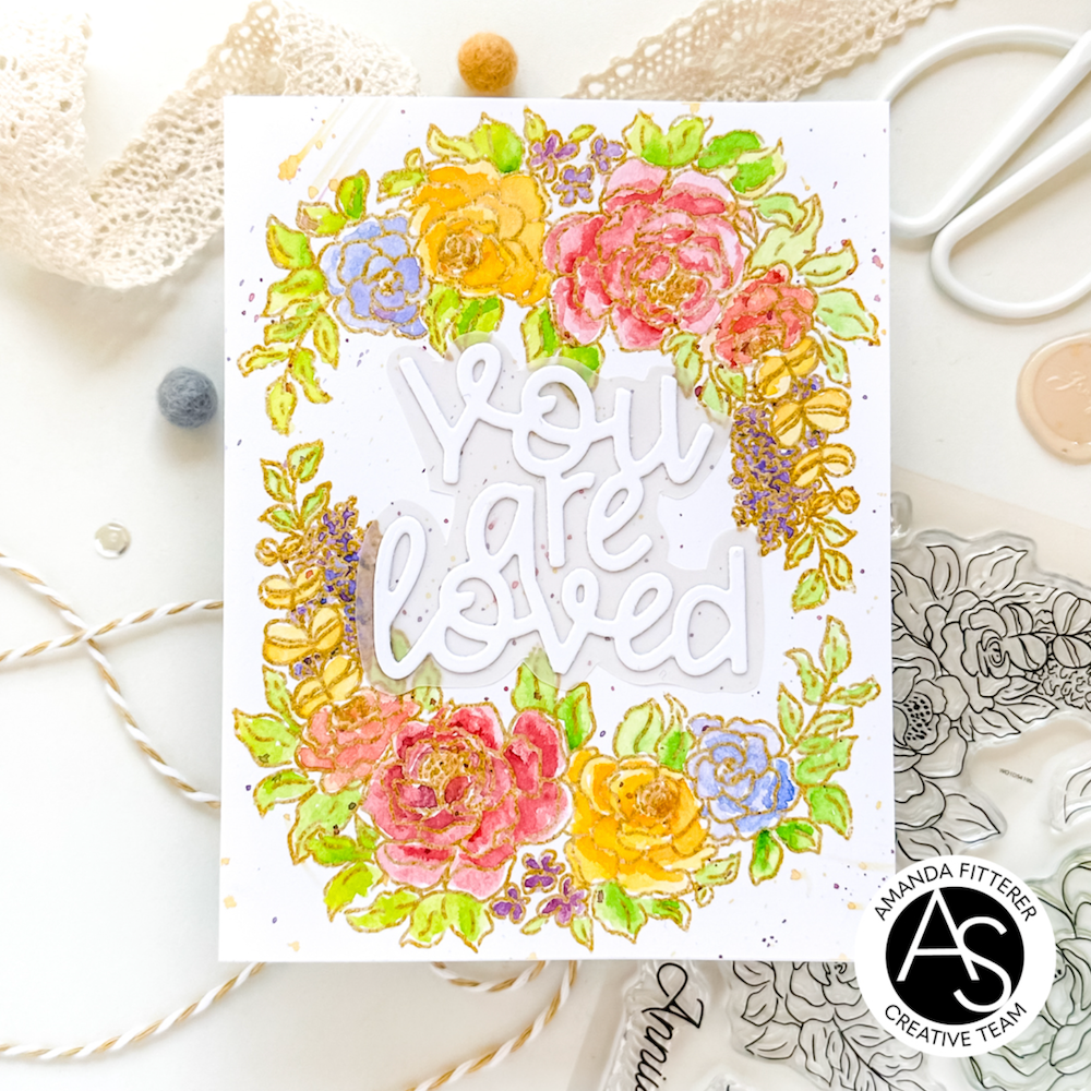 Alex Syberia Designs Floral Medley Clear Stamp Set asd-sta-122 loved