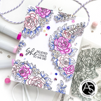 Alex Syberia Designs Floral Medley Clear Stamp Set asd-sta-122 believed