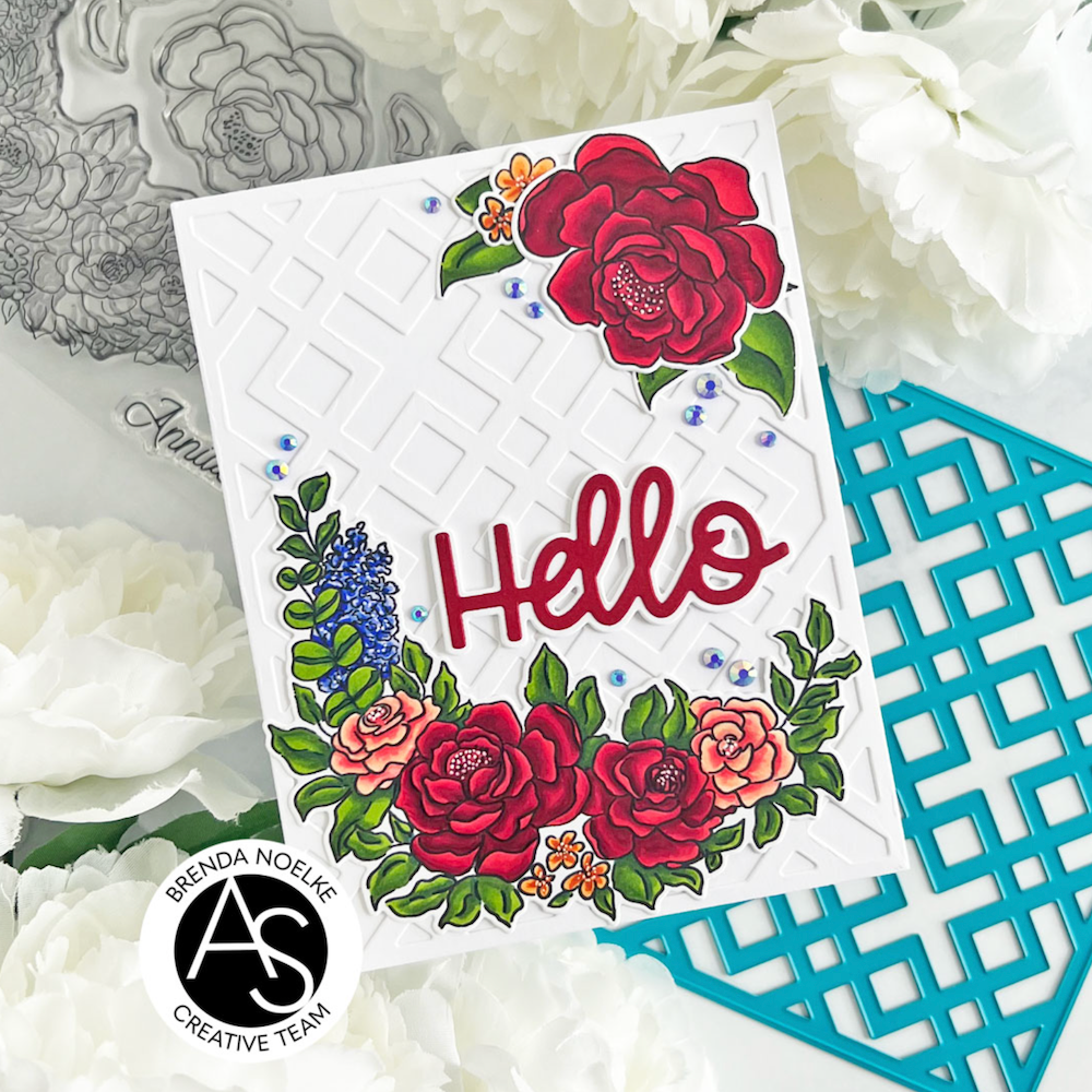 Alex Syberia Designs Trendy Pattern Cover Die asd-d-128 hello