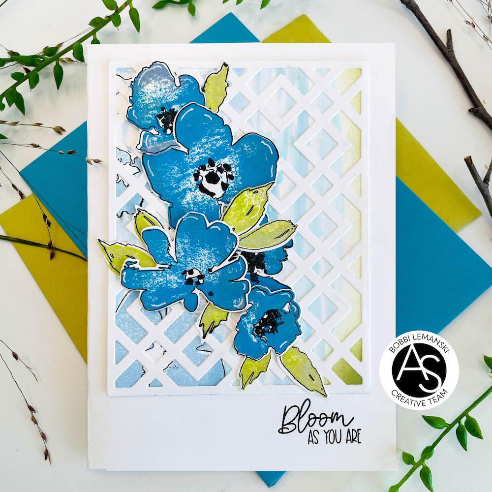 Alex Syberia Designs Watercolor Flowers Die Set asd-cd-126 bloom