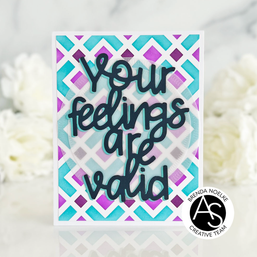Alex Syberia Designs Your Feelings Are Valid Die asd-d-124 purple
