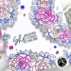 Alex Syberia Designs Self-Care Sentiments Clear Stamp Set asd-sta-123 believed