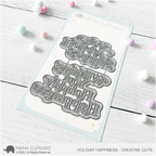 Mama Elephant Holiday Happiness Creative Cuts Steel Dies