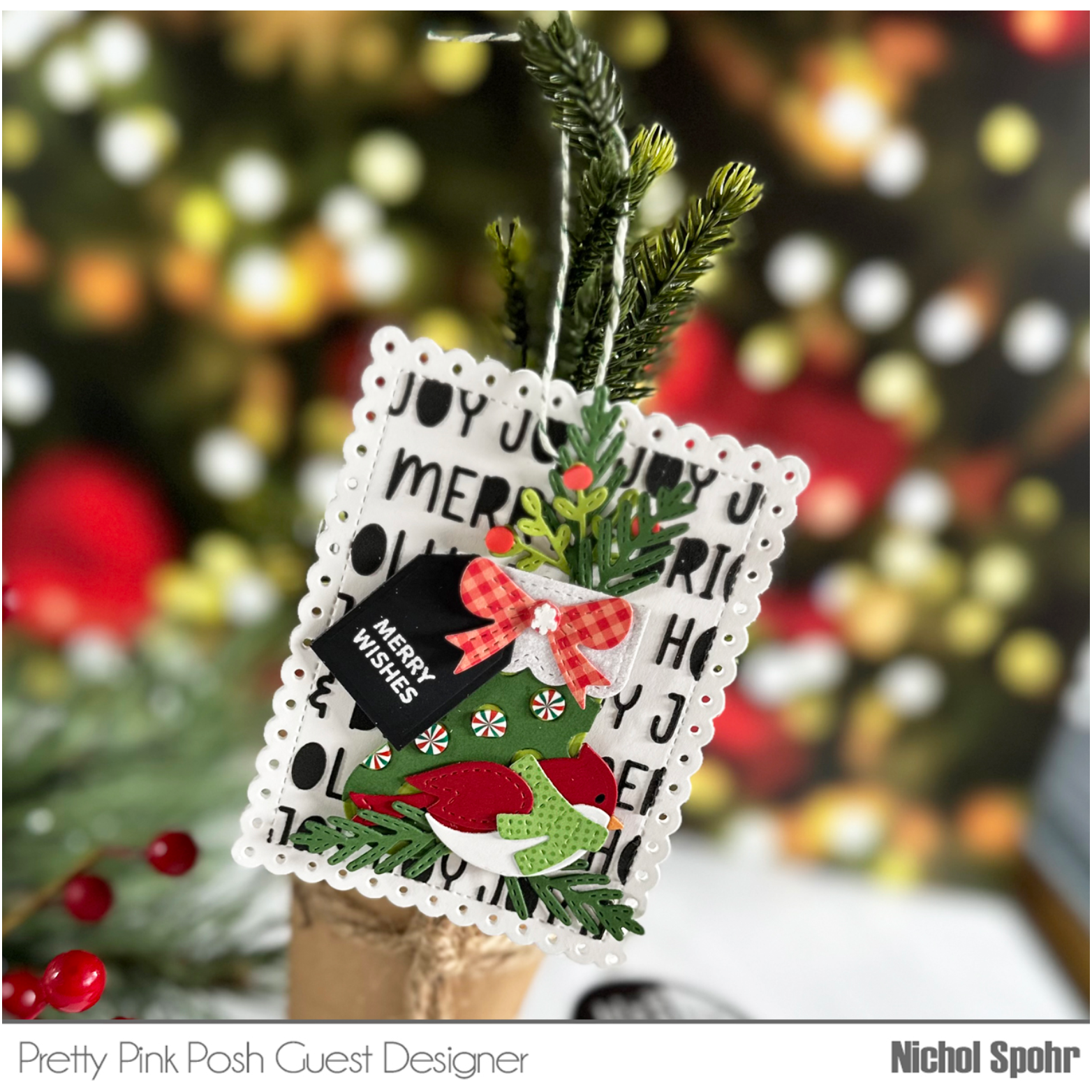 Pretty Pink Posh Holiday Birds Dies merry wishes | color-code:ALT02