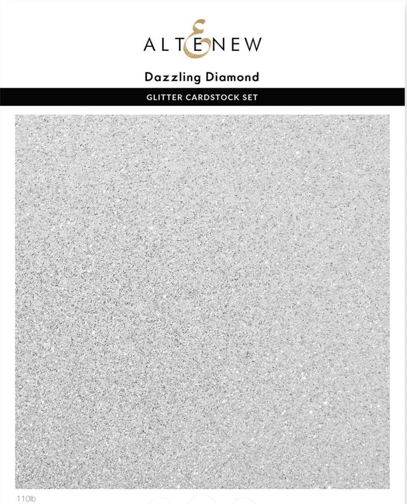 Altenew Glitter Cardstock Set Dazzling Diamond 8.5x11, 8 sheet pack alt8168