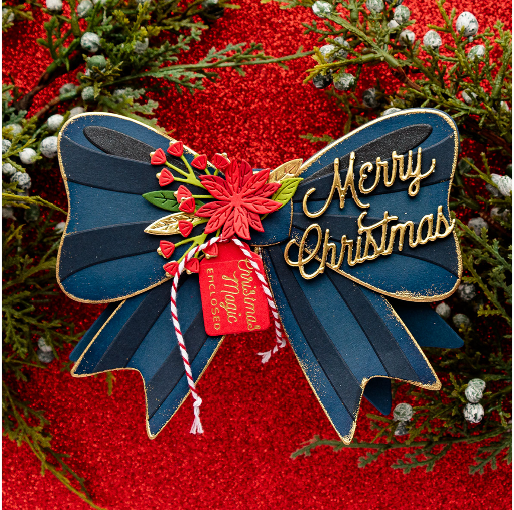 s4-1304 Spellbinders All Occasion Bow Etched Dies merry christmas | color-code:ALT01