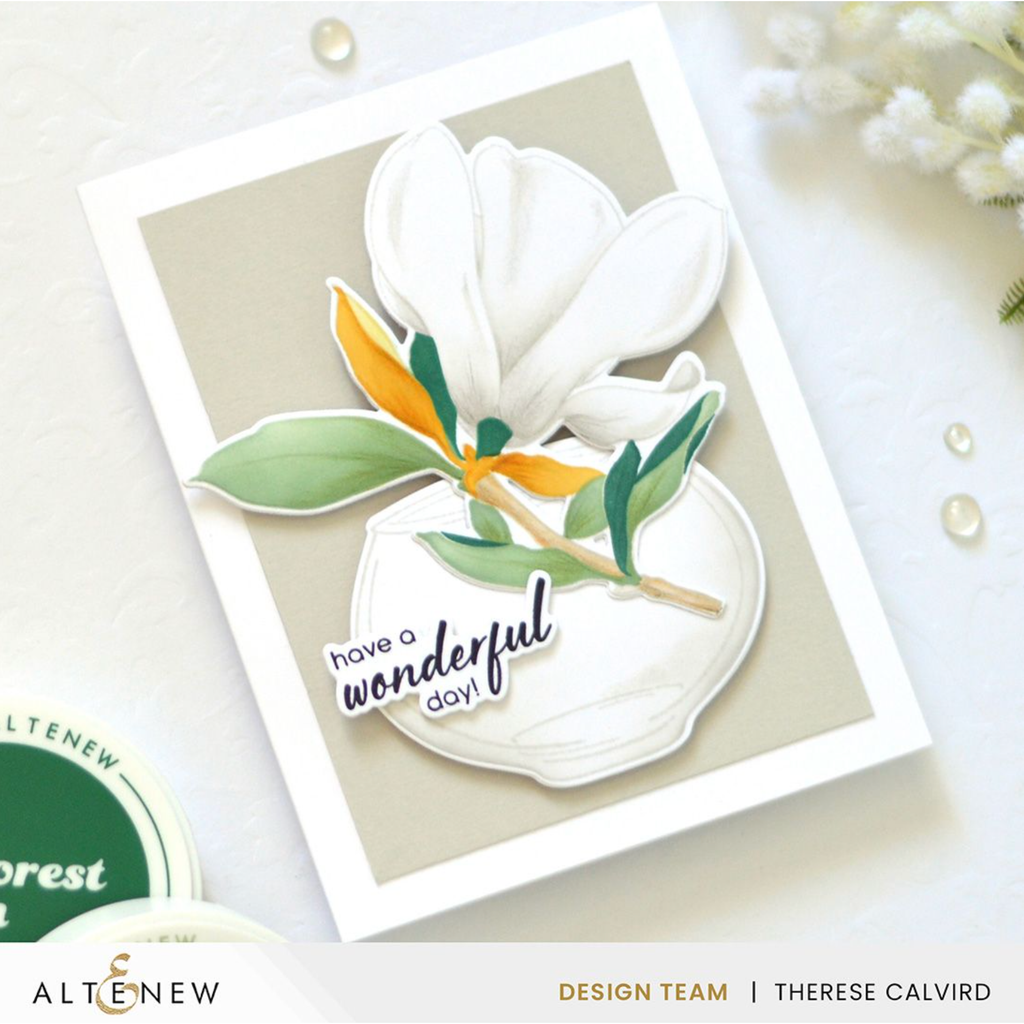 Altenew Build-A-Garden Blushing Magnolias Add-on Dies alt8189 wonderful day