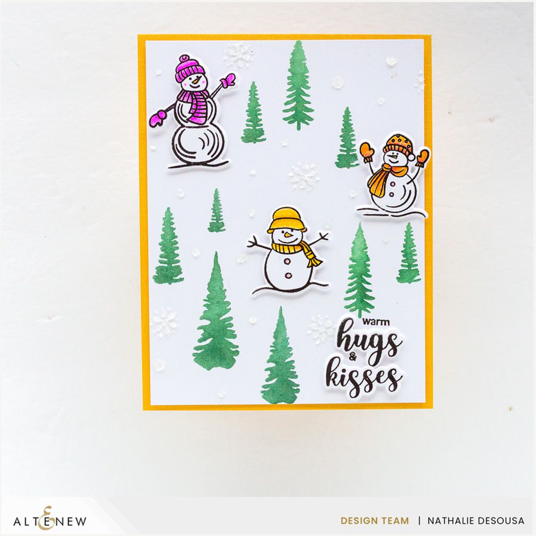 Altenew Dynamic Duo Snowy Delight Set alt8194bn hugs and kisses