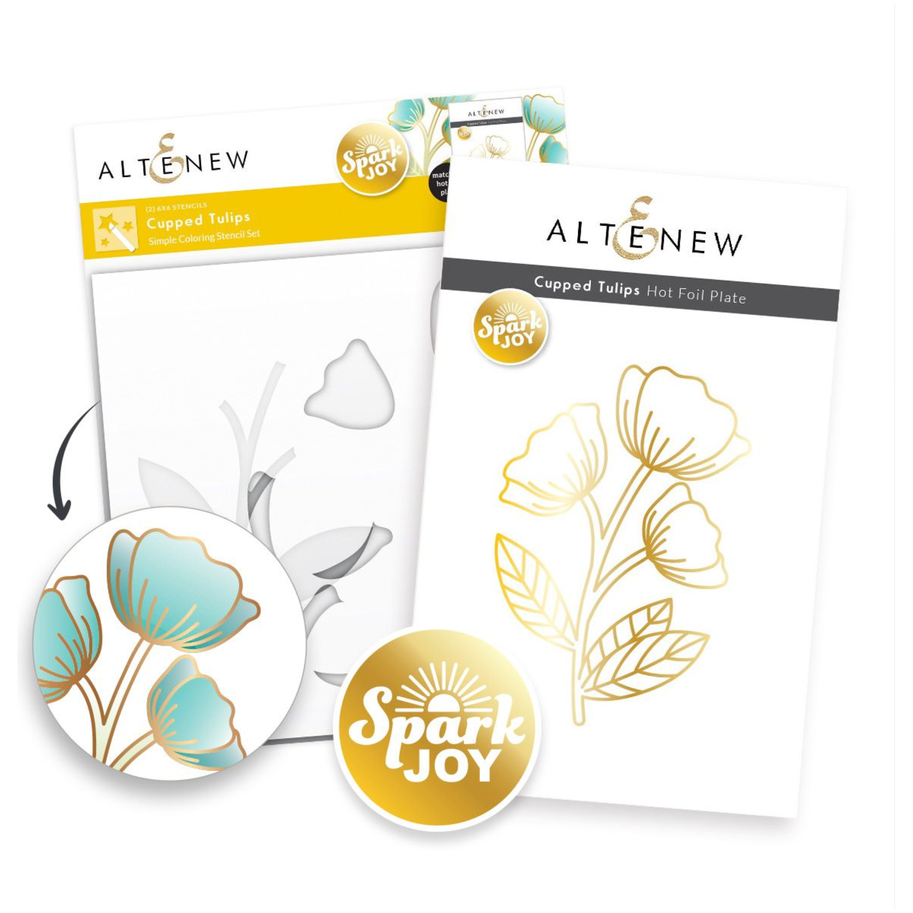 Altenew Spark Joy Cupped Tulips Set alt8197bn