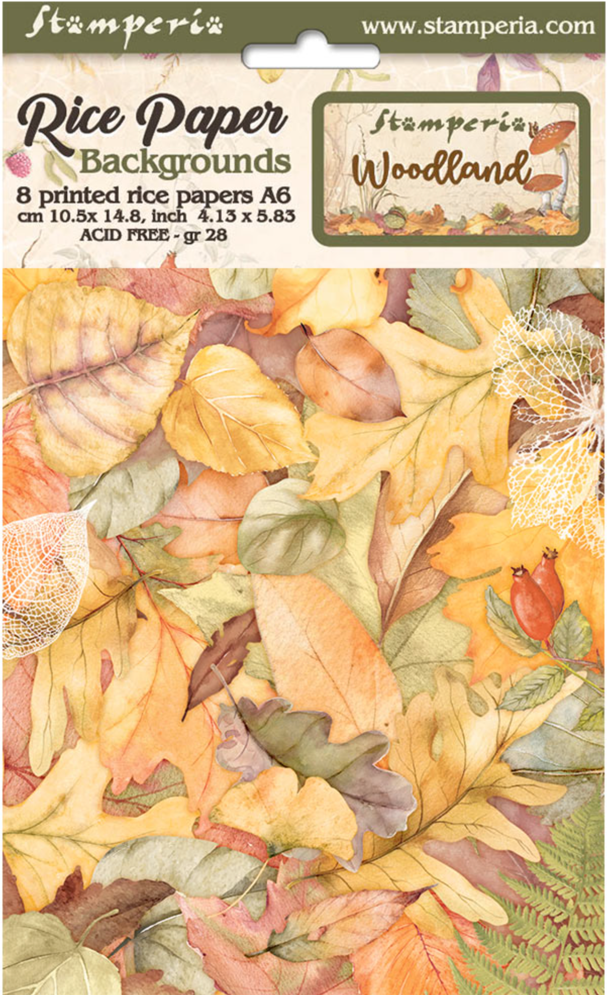 Autumn Washi Tape A6 Sticker Sheet