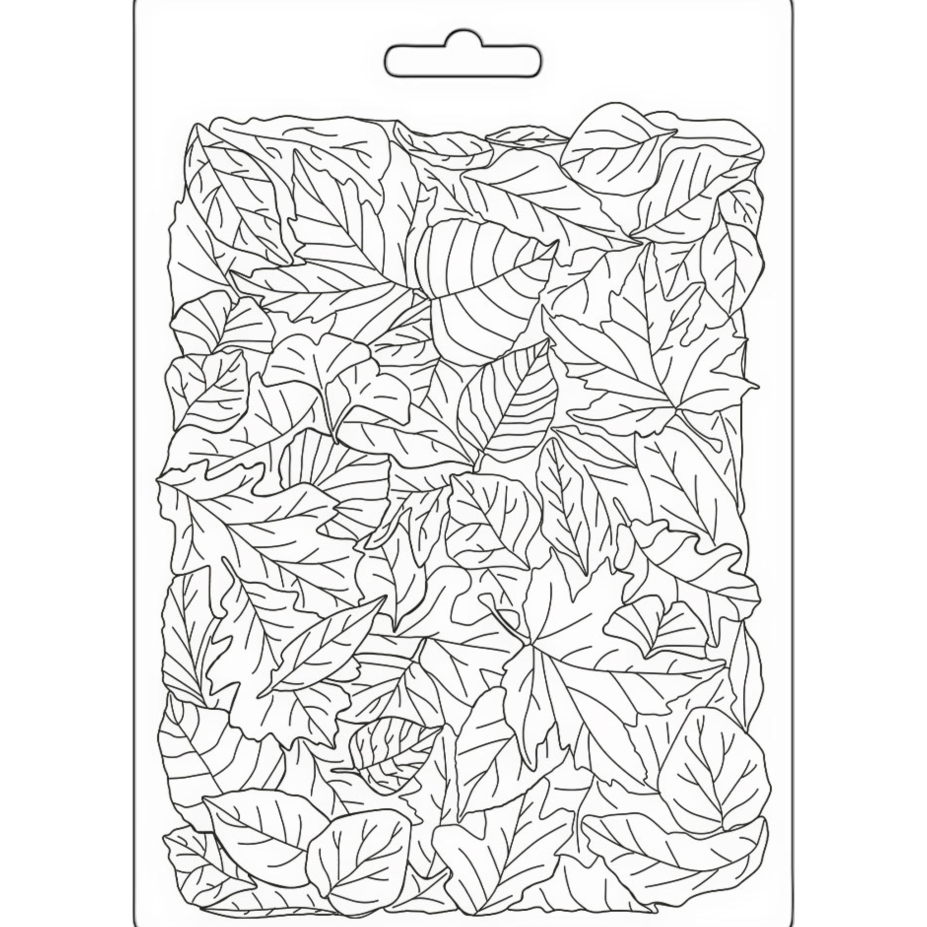 Stamperia Woodland Leaves Pattern A5 Soft Mold k3pta5658