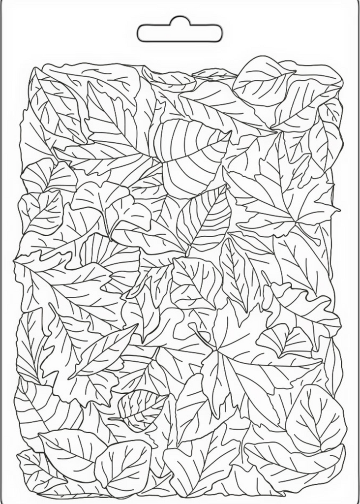 Stamperia Woodland Leaves Pattern A5 Soft Mold k3pta5658