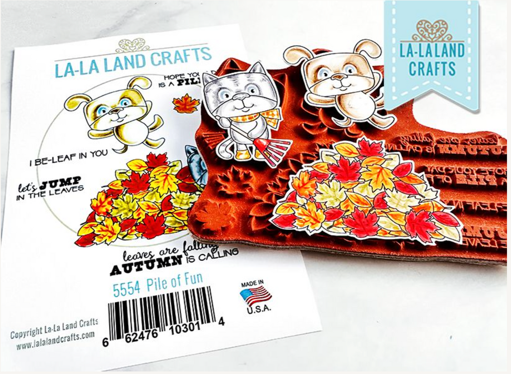 La-La Land Crafts Cling Stamp Pile of Fun 5554 product image