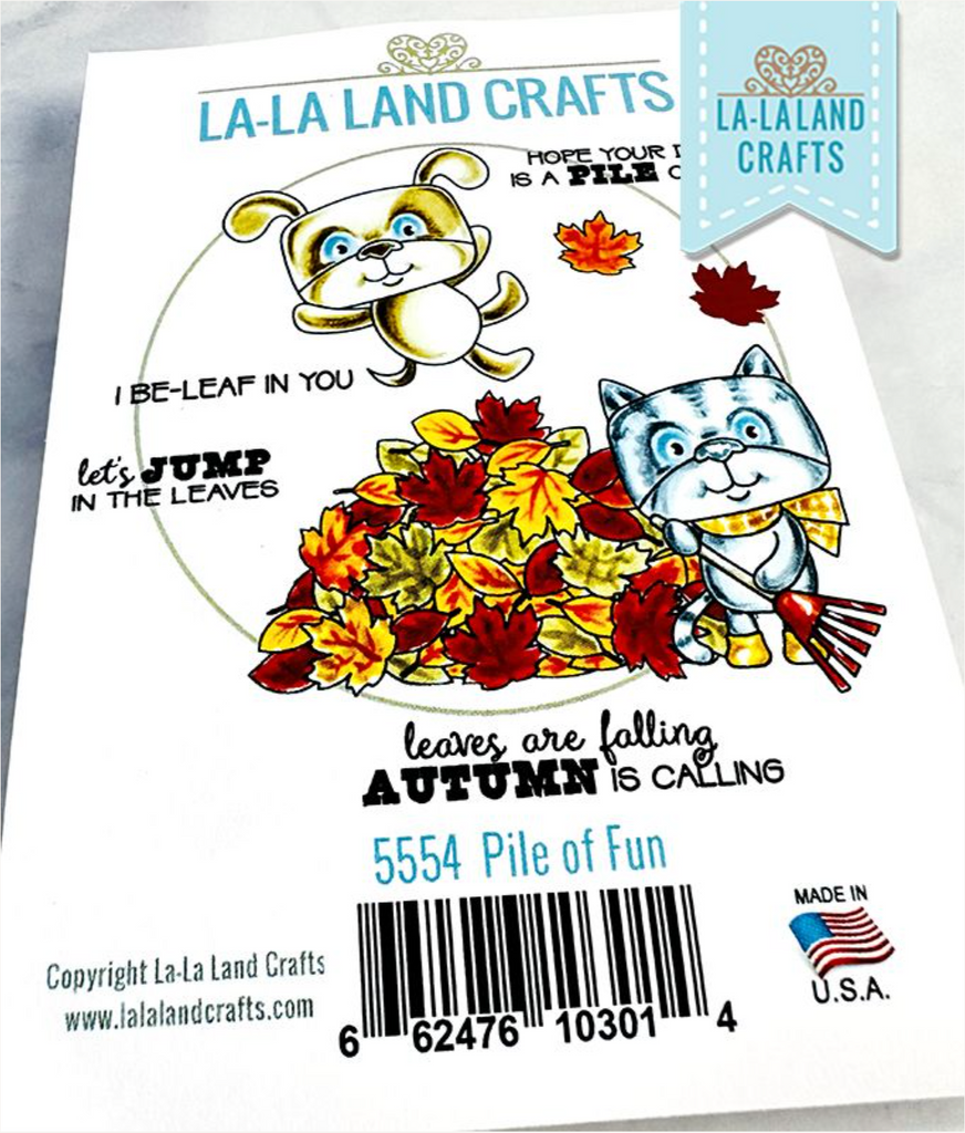 La-La Land Crafts Cling Stamp Pile of Fun 5554