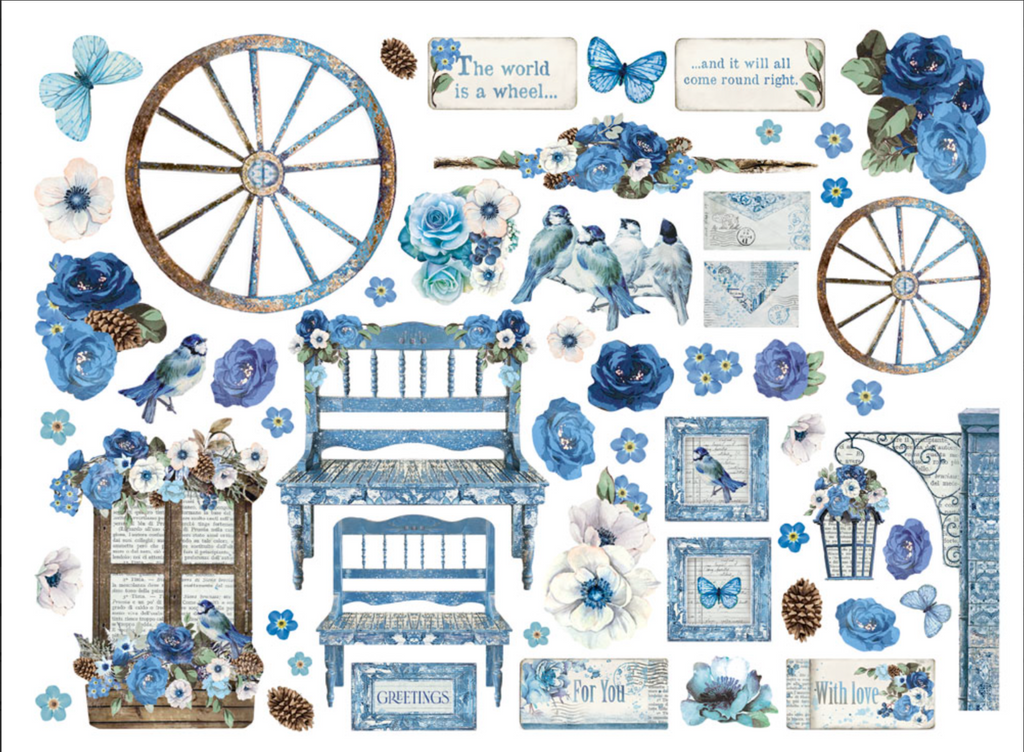 Stamperia Blue Land Assorted Die Cuts dfldc79 product image