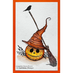 Lavinia Stamps Broomsticks Stamps lav827 pumpkin head