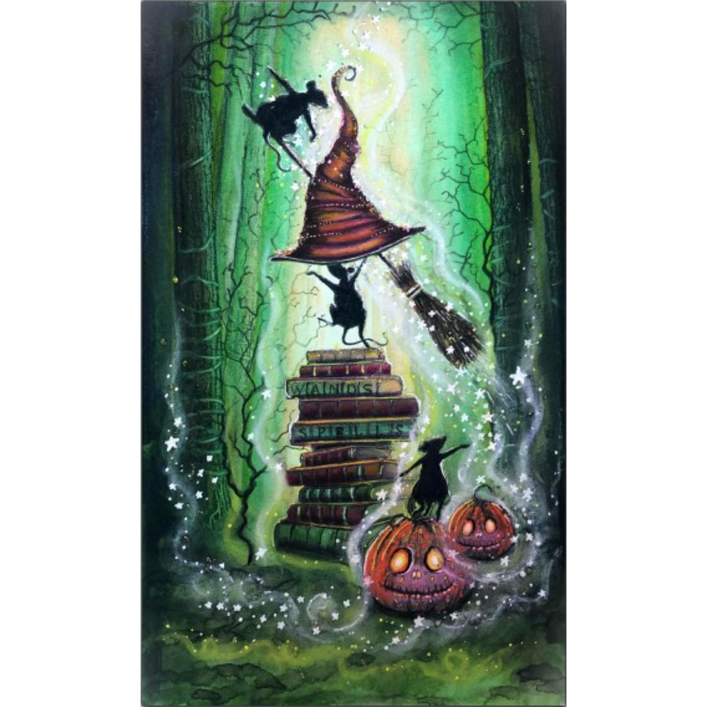 Lavinia Stamps Broomsticks Stamps lav827 magical scene