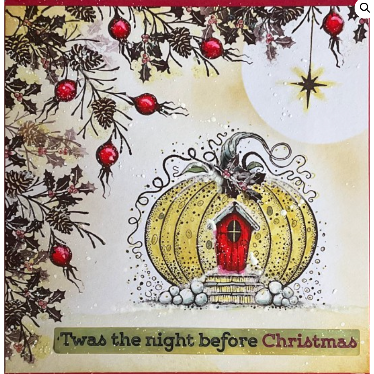 Lavinia Stamps Pumpkin Lodge Clear Stamp lav818 twas the night before christmas