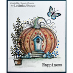 Lavinia Stamps Pumpkin Lodge Clear Stamp lav818 pumpkin house
