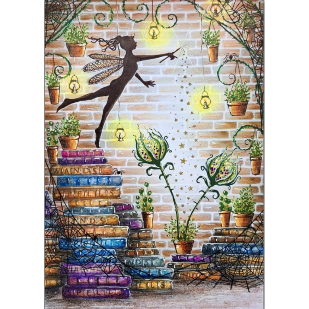 Lavinia Stamps Flower Pots Stamps lav826 fairy spell