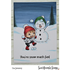 Sweet November Stamps Snowball Fight Clear Stamp Set sns-ch-sf-22 lisa