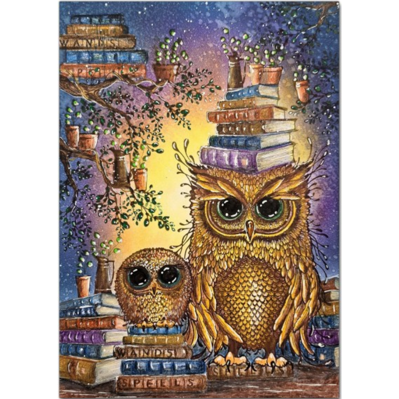 Lavinia Stamps Wizardry Stamps lav820 smart owls