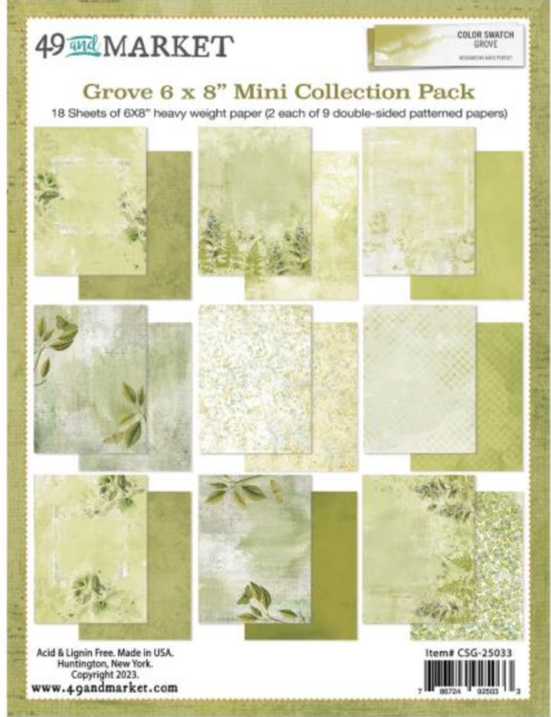 49 and Market Color Swatch Grove 6x8 inch Mini Paper Pack csg-25033