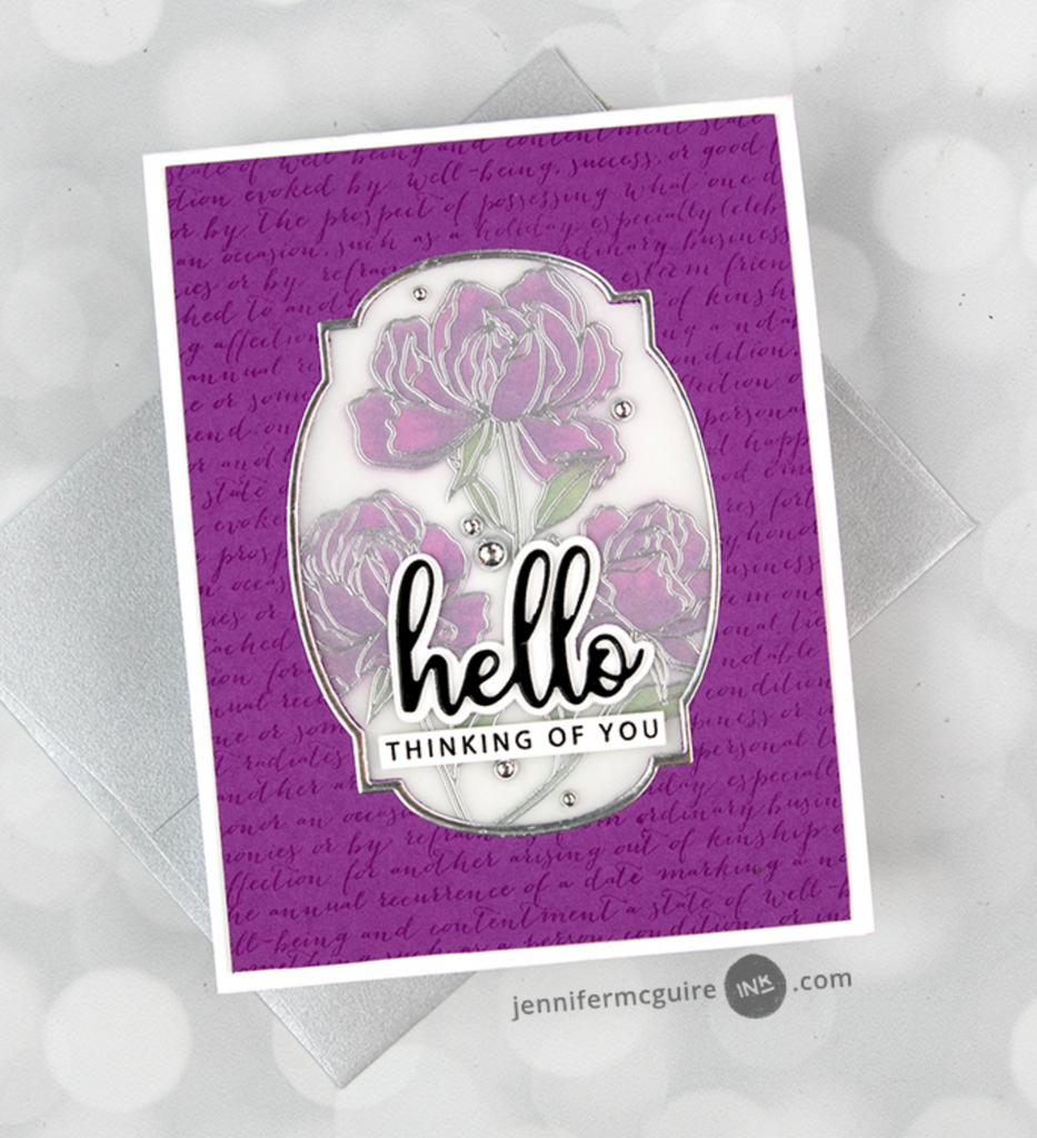 Hero Arts Cling Stamp SCRIPT Bold Prints CG830 thinking of you | color-code:ALT03
