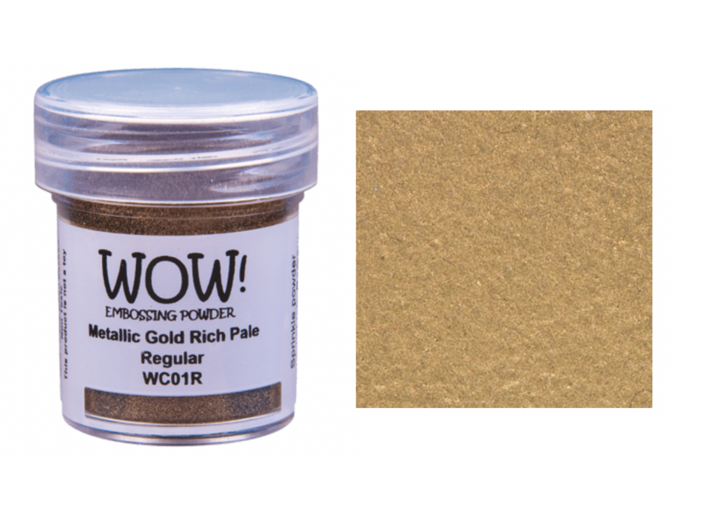 WOW Embossing Powder GOLD RICH PALE Regular WC01R