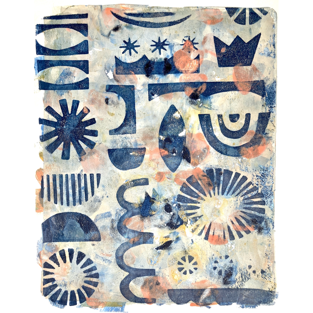 StencilGirl Shape Collection Stencil ll1005 blue